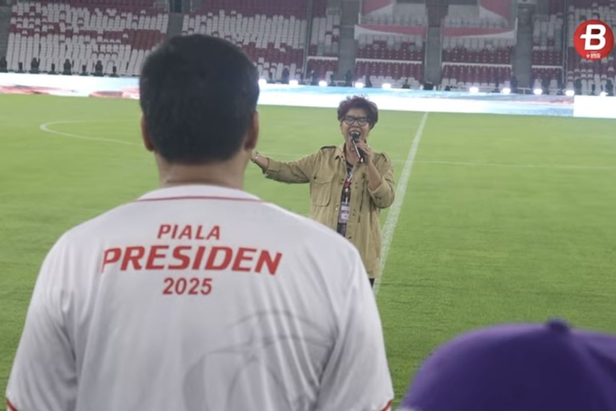 Heboh! Rita Butar Butar Salah Lirik Lagu Raya Piala Presiden 2025