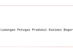 Lowongan Petugas Produksi Konimex Bogor Tahun 2025 (Apply Now)