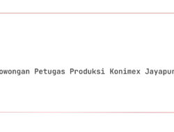 Lowongan Petugas Produksi Konimex Jayapura Tahun 2025 (Lamar Sekarang)