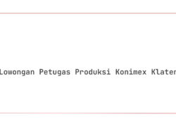 Lowongan Petugas Produksi Konimex Klaten Tahun 2025 (Resmi)