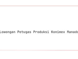 Lowongan Petugas Produksi Konimex Manado Tahun 2025 (Lamar Sekarang)