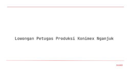 Lowongan Petugas Produksi Konimex Nganjuk